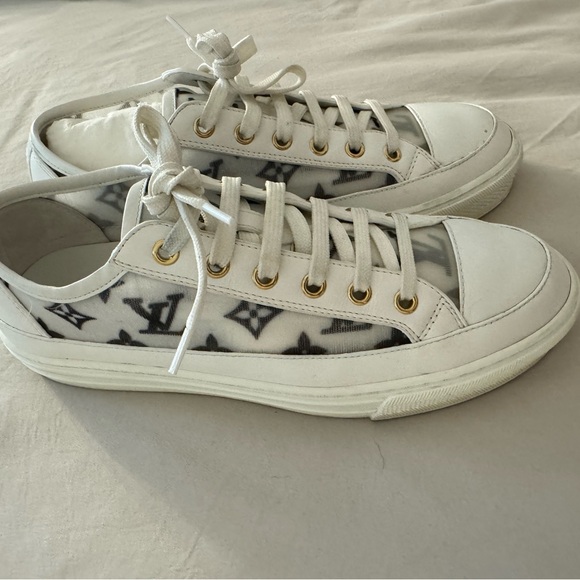 Louis Vuitton Technical Fabric Calfskin Monogram Printed Stellar Sneaker Black - Picture 6 of 6